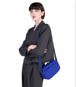 2.5L Small Crossbody Bag Water Resistant Polyester Pouch with Adjustable Strap Quick Access Mini Shoulder Bag for Daily Travel
