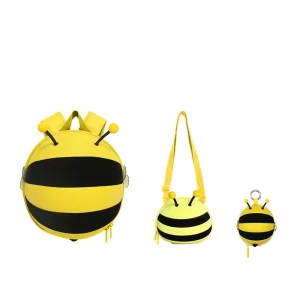 3 in 1 Waterproof Cute School Bag Set Bee Shoulder Bag Kids Backpack Crossbody Shoulder Bag Set for Children