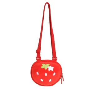 3d Waterproof Strawberry Shoulder Backpack Mini Shoulder Bag Kids Bag Crossbody Bag