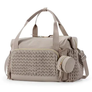4 Piece Set Large Capacity Travel Backpack Casual Zipper Laptop Tote Bag With Pacifier Holder