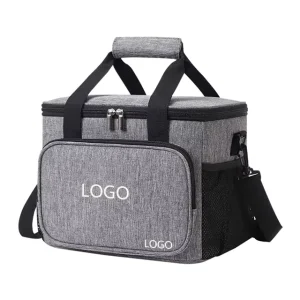 600D Polyester Lunch Bag for Office Travel Picnic Portable Food Takeway Shoulder Bag Thermal Insulated Cooler Bag