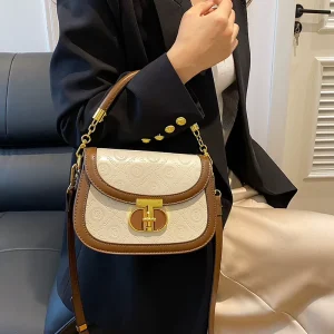 Advanced Handbag for Women New Temperament Saddle Bag Niche Single Shoulder Bag Women’s Light Luxury Fashionable Crossbody Bag