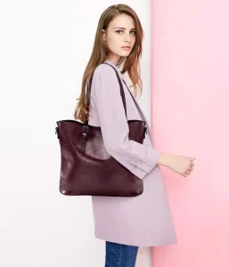 Alibaba Online Shopping Multi Use Fashion Leather Tote Women Bag Handbag