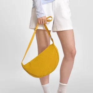 All matching Korean style Lightweight Nylon Crossbody Bag Zipper Closure Trendy Versatile Casual Women’s Dumpling Shoulder Bag
