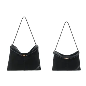 Autumn Season Suede Leather Genuine Leather Crossbody Shoulder Tote Bags Women Casual Fashion Vintage Single Strap