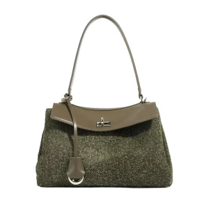 Autumn Winter Frosted Suede Vintage Fashion Lady Armpit Handbag Single Shoulder Crossbody Women’s Bag