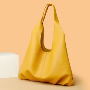 BESTELLA Custom Logo Ladies Fashion Soft PU Leather Commuting Shoulder Underarm Tote Bag
