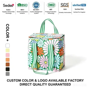 BSCI Factory Design Waterproof Zipper Portable Reusable Eco-friendly Kids Insulated Cooler Lunch Box Bag