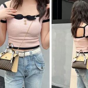 Bags for Women Mini Printed Chain Messenger Designer Handbags Famous Brands New Women’s High-grade PU Factory