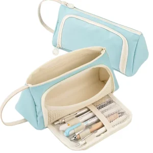 Big Capacity Pencil Case Pouch Pen Case Simple Stationery Bag School College Office Organizer for Teens Girls Adults Student