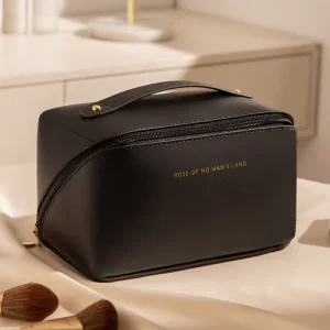 Big Makeup Bag Capacity Waterproof Neon Cosmetic Bags Pouch Soft PU Cosmetic Bag for Women