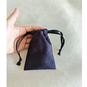 Black Cotton Drawstring Dust Bag
