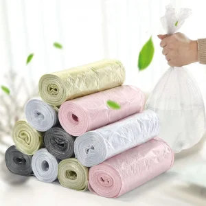 Black Flat Top Plastic Bags Garbage Bag Thick Durable Leak Proof Bulk Orders for Hotel & Hospital