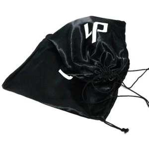 Black Satin Silk Dust Cover Pouch for Mexican Baseball Cap & Snapback Hat Storage