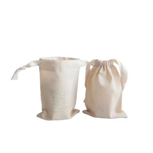 Bracelet Earrings Brooch Packaging Bag Drawstring Pouch Bags Reusable Blank Organic Cotton Drawstring Bag with Logo