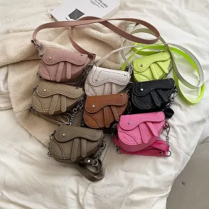 Bulk Custom Logo Small Ladies Cute Handbags Crossbody Saddle Purse Mini Kids Hand Bags for Girl
