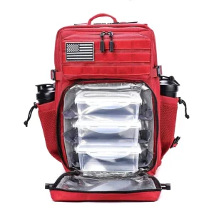 Camping Tactical Multifunctional Waterproof Meal Prep Traveling Lunch Box Bag Backpack