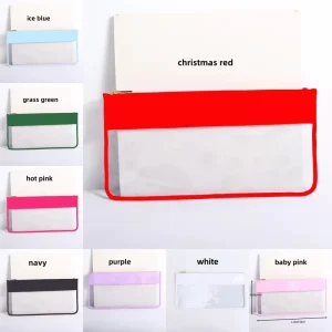 Candy-Colored Classic Large Transparent PVC Waterproof Eco-Friendly Outdoor Travel Mahjong Tile Storage Bag with Zipper