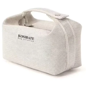 Canvas Cosmetic Bag Bulk Custom Logo Makeup Pouch With Zipper Large Capacity For Women Travel Toiletry Bag Organizer