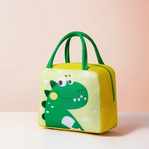 Cartoon Pattern Side Opening Design Oil Proof Aluminum Film Recycled Lunchbag Kids Children Lunch Bag