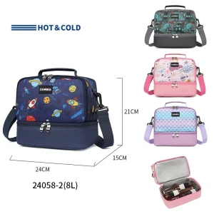 Cartoon Portable Insulated Lunch Bager Student Handbag for Carrying Food Children’s Lunch Bag