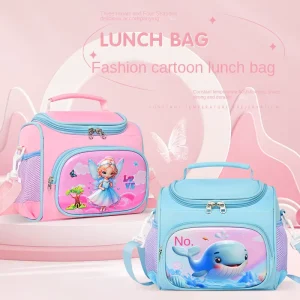Children’s Student Lunch Bag Cartoon Aluminum Foil Insulation Meal Bag Cross-Border for Kids’ Lunch Boxes