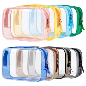 Clear Zipper Makeup Bags Transparent Cosmetic Bag Beauty Case Travel Organizer Storage Bath Toiletry Wash Bag for Women