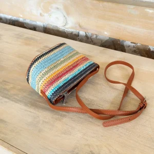 Colorful Straw Zipper Mini Bags Cute Woven Shoulder Bags Bohemian Women s Handbags Good Quality Guangzhou Bag Product