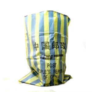 Colorful Striped Drawstring PP Woven Bag Heavy Duty Drawstring Woven Sack for Moving Storage Packaging