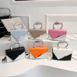 Contrasting Color Designer Women Bags New Fashion Leather Crossbody Bags for Women Handbags Brands China