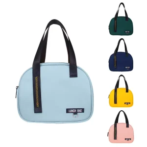 Convenient Semi circle Portable Lunch Box Bag Creative Insulation Bag Fashion Thickened Aluminum Foil Large capacity Lunch Bag