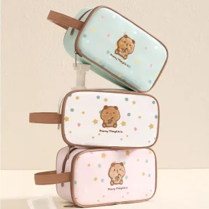Cosmetic Bag Portable Cute Travel Makeup Bag for Women and Girls Makeup Brush Organizer Cosmetics Bags
