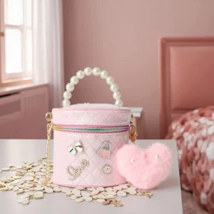 Cosmetic Bag Waterproof PU Leather Makeup Bag with Chain Zipper Fashion Storage Cosmetic Bags