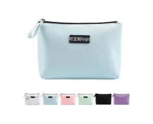 Cosmetic Bags for Women Small Makeup Organizer for Purse PU Leather Makeup Pouches with Zipper