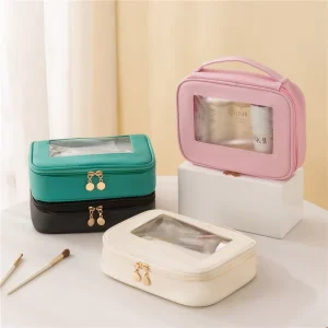 Cosmetic Storage Bag Durable Zipper Portable Large Capacity Light Luxury Advanced Travel Waterproof Window Wash Bag