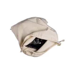 Cotton Canvas Drawstring Laundry Bag with Embroidery logo