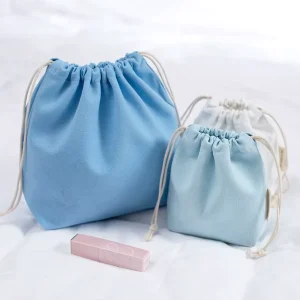 Cotton Canvas Recyclable Eco friendly Dustproof Drawstring Bags Cute Easter Gift Customizable Size Color Logo Promotion