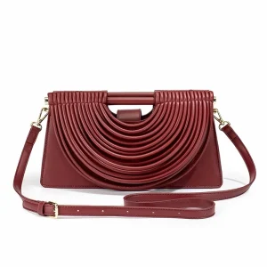 Cross-Border New RFID Summer Fashion Crossbody Clutch Bag Open Geometric Pattern Women’s Line Flowing Comb Design