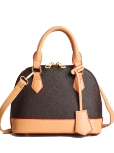 Cross Border Women’s New Classic Shell Bag Vintage Versatile Handbag Shoulder Crossbody Purse Waterproof ZIP PU