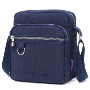 Cross border Best selling Lady Nylon Zipper Closure Casual Versatile Stylish Large capacity Minimalist Crossbody shoulder Bag