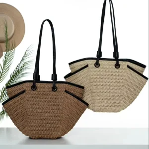 Cross-border Factory Wholesale of New Large-capacity Women’s Woven Beach Shoulder Bag