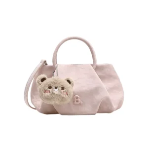 Cross border Large capacity Women’s Niche Design Crossbody Bag Korean Style Hand held Pleated Cloud Single Zipper Letter