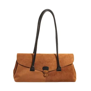 Cross border Sales ODM OEM Simple Design Working Suede Shoulder Bags High End Quality Designer Ladies Handbags