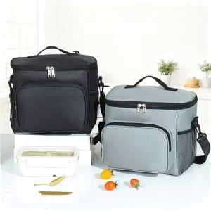 Crossbody Picnic Bag School Office Lunch Bag Handheld Lunch Bag Insulated Bag Large-capacity Cooler Bag