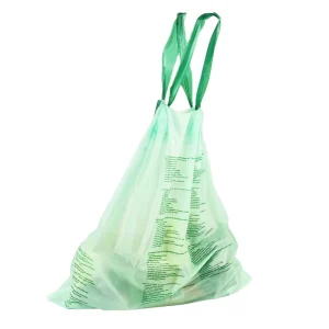 Custom 13 Gallon Compostable PLA Bio Garbage Bag Biodegradable Drawstring Trash Refuse Household Compostable Bags