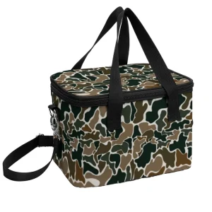 Custom Camouflage Cooler Bag Water Resistant Large Capacity Outdoor Picnic Lunch Bag with Shoulder Strap