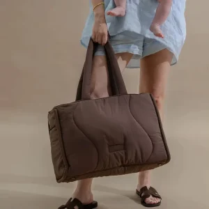 Custom Diaper Tote Bag Quilted Puffer Baby Nappy Bag Lightweight Puffy Large Mommy Shoulder Bags for Hospital Travel