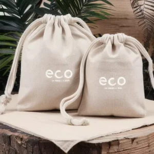 Custom Drawstring Bag Cotton Small Drawstring String Gift Bag With Drawstring Custom Logo Packaging Cotton