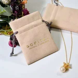 Custom Drawstring Bag Pouch Multifunction Suede Microfiber Jewelry Bags Packaging Jewelry Pouch
