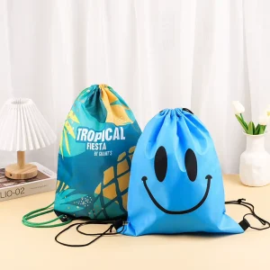 Custom Drawstring Bags with logo Drawstring Bag Customized Design Pattern for Advertising Sports Gift Drawstring Bag